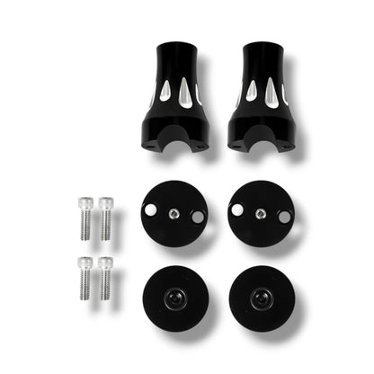 Elevadores de Manillar Universales 1” – Abrazaderas CNC (Par)