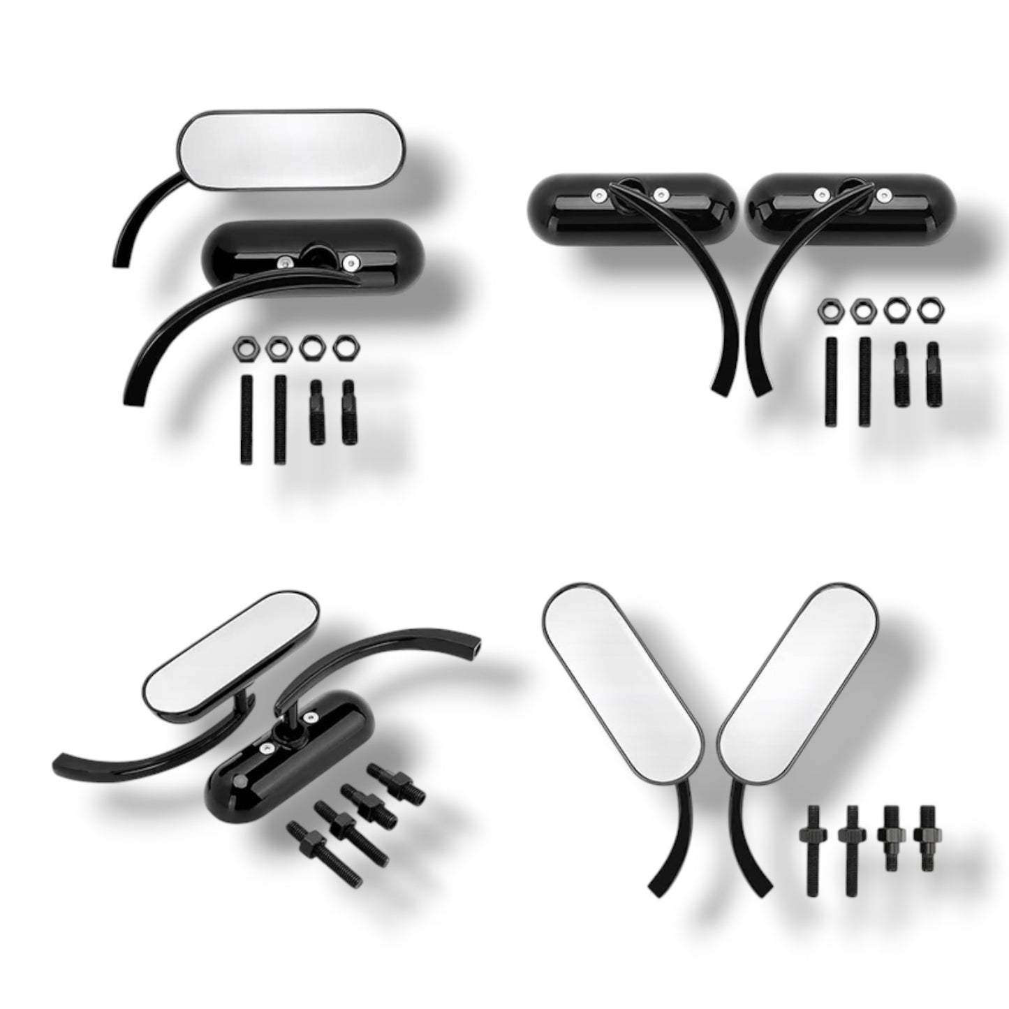 Espejos Retrovisores para Motocicleta Custom / Cruiser