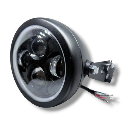 Faro LED 5.75” Ojo de Ángel Alta/Baja Universal para Motocicleta