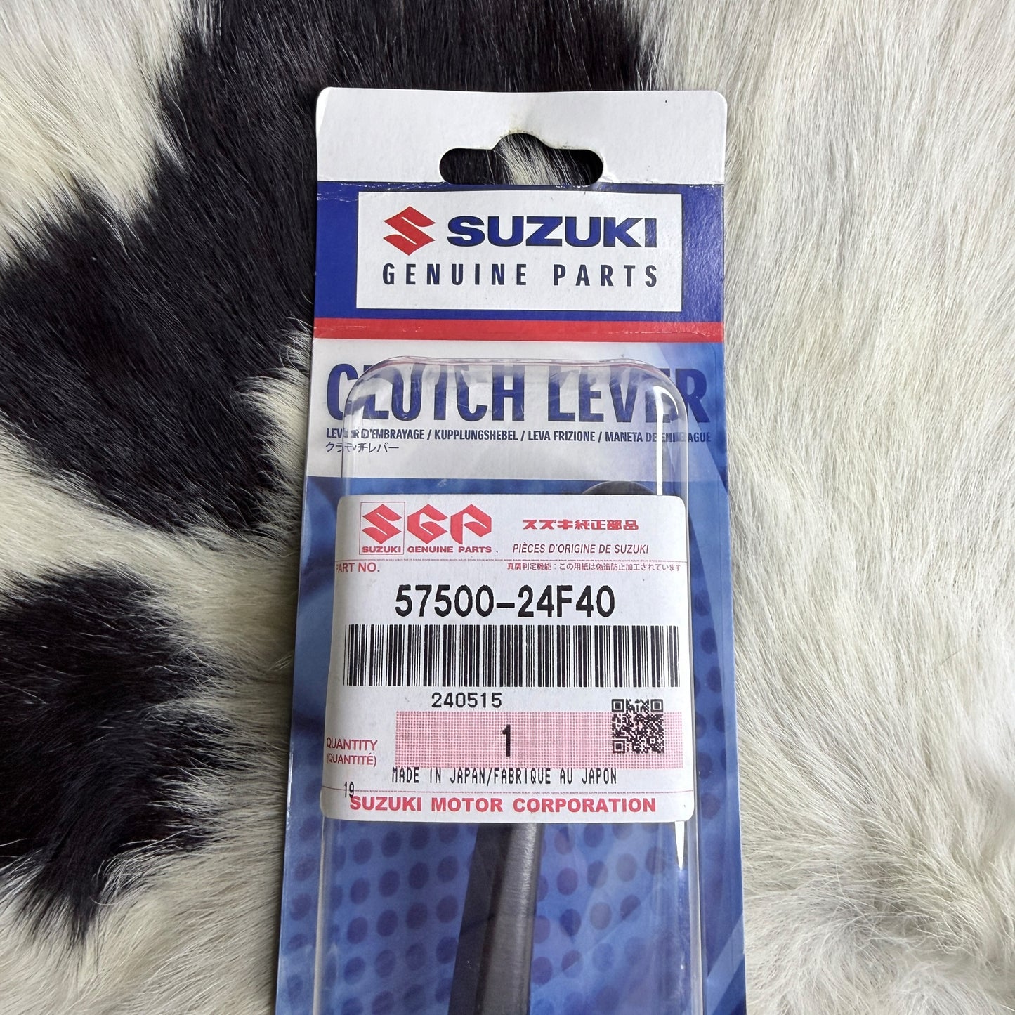 Palanca de Embrague Original Suzuki OEM 57500-24F40 Negra