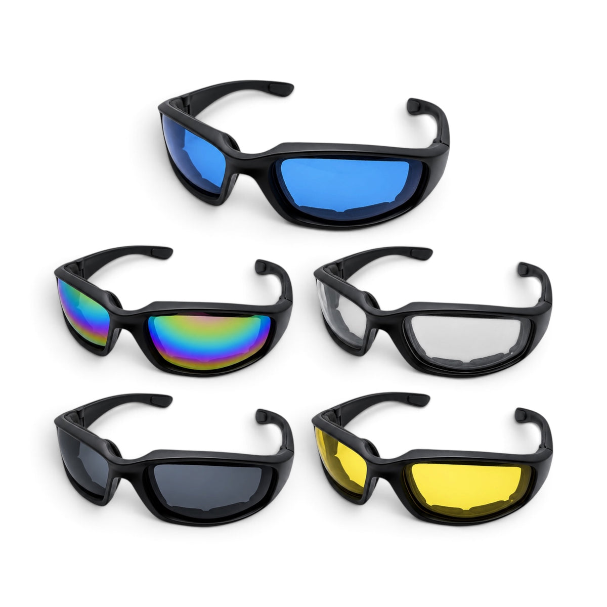 Lentes para motociclista a prueba de viento