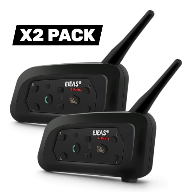 Intercomunicadores Ejeas V6 Pro para Casco | 2 Piezas