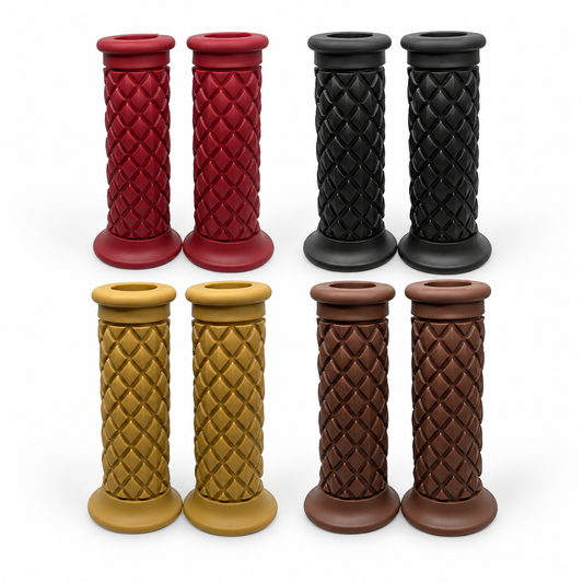 Puños Café Racer Diamante 7/8” | Sin Tubo de Acelerador | Varios Colores