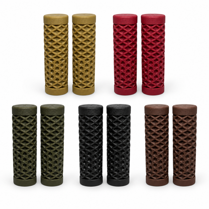 Puños Vintage Waffle 7/8” | Sin Tubo de Acelerador | Varios Colores