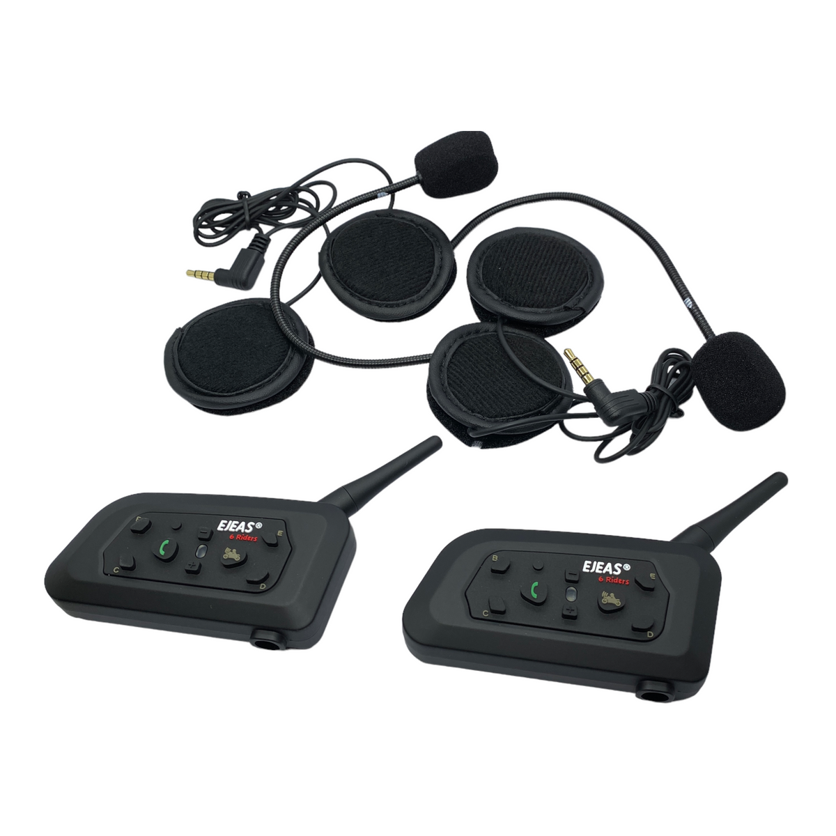 Intercomunicadores Ejeas V6 Pro para Casco | 2 Piezas
