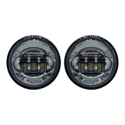 Faros auxiliares LED Daymaker 4.5” cromo sin DRL