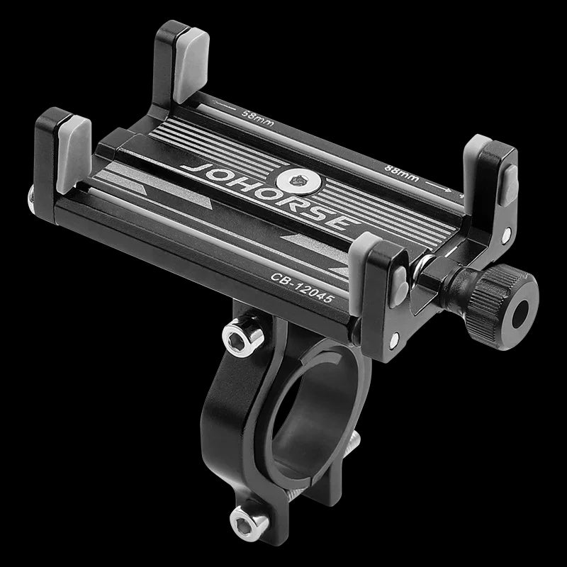 Soporte de Celular de Aluminio para Moto y Bicicleta | Ajustable 58–88 mm