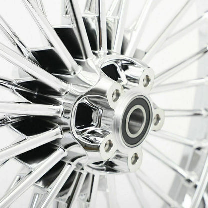 Rin Delantero Fat Spoke 21×2.15” para Harley-Davidson | 36 Rayos | Cromo