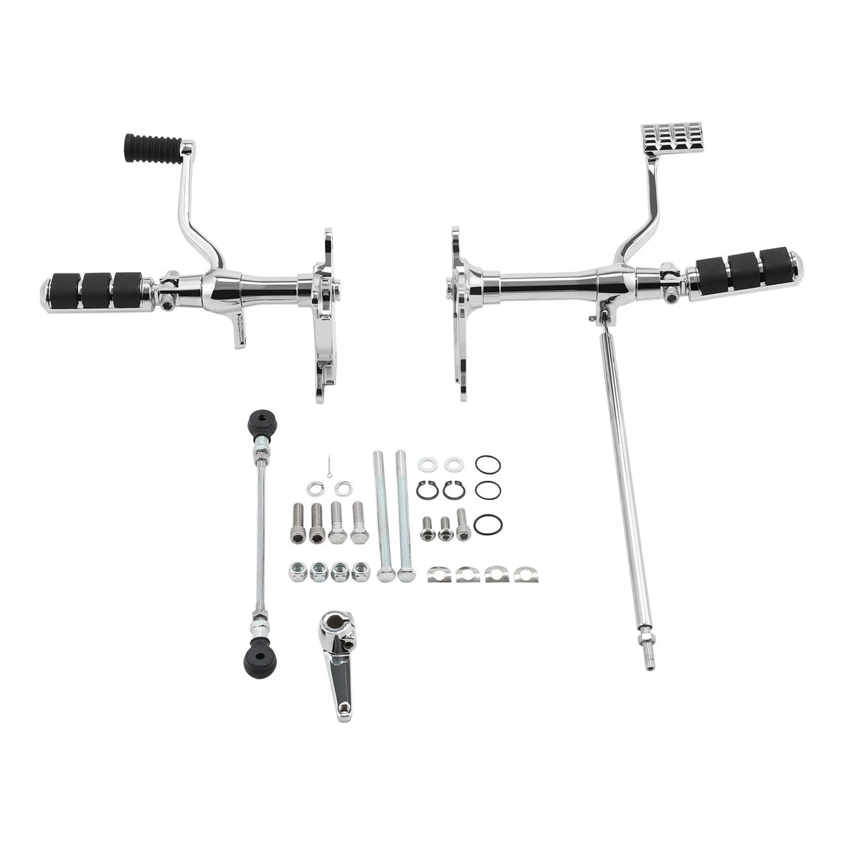Kit de Mandos Adelantados para H-D Sportster XL883 / XL1200 | Negro / Cromo