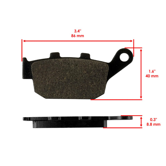 Kit de Balatas  para Kawasaki Z900 / Z900 ABS 2017–2024 | Caltric