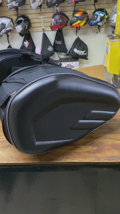Alforjas de tela tipo maleta para motocicleta