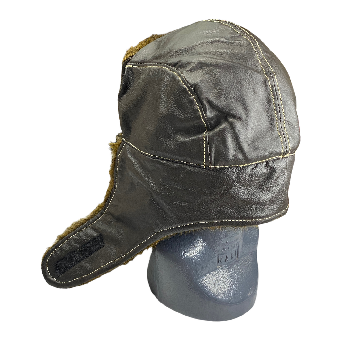 Gorro de piel tipo aviador para invierno