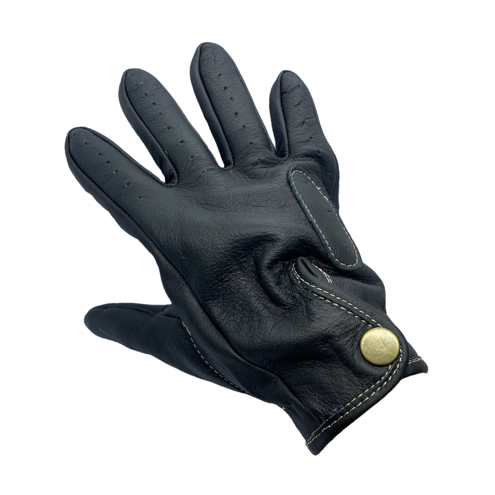 Guantes de piel vintage negros