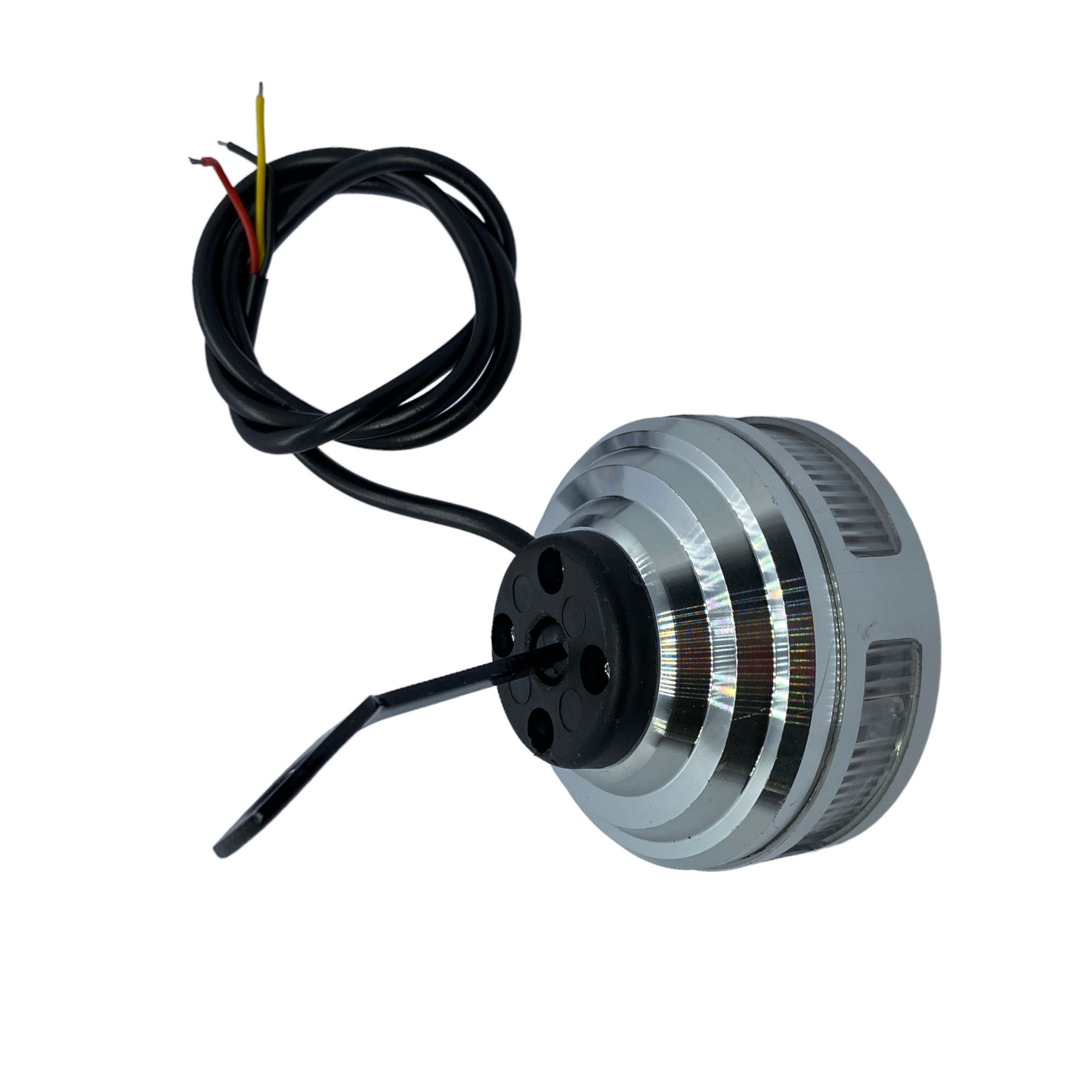 Faro auxiliar LED redondo plateado