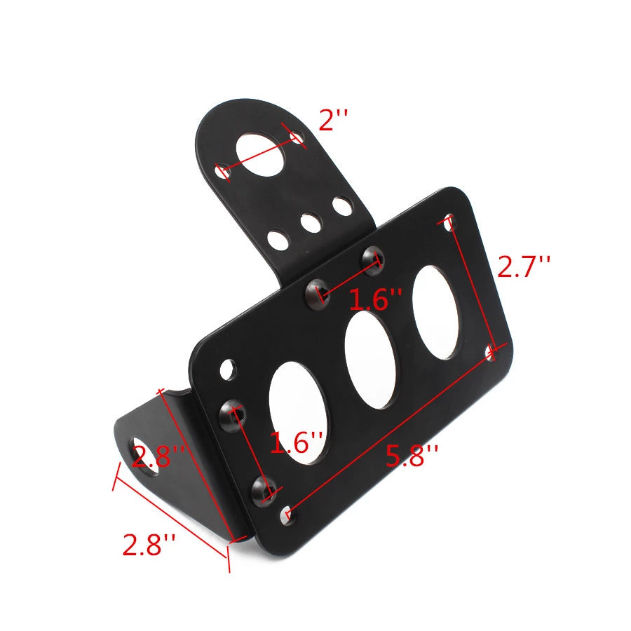 Porta placa lateral