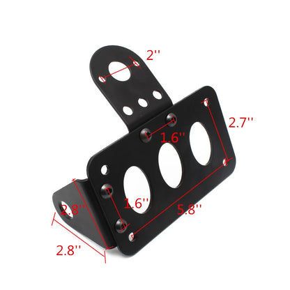 Porta placa lateral
