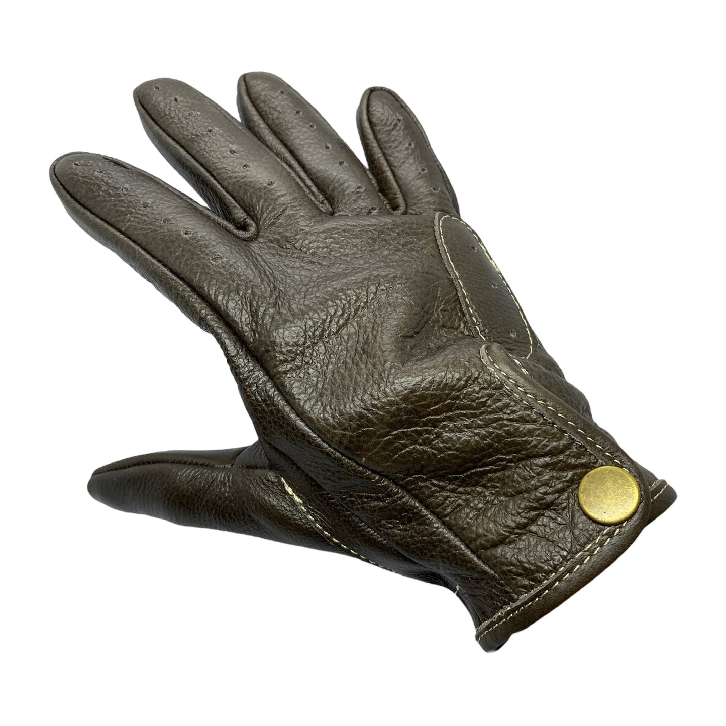 Guantes vintage de piel Black Coffee