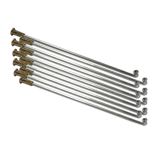 Rayos delanteros exteriores e interiores con niple Honda GL Cargo 125