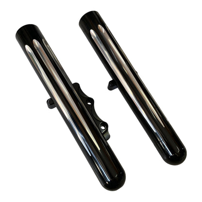 Vasos de suspensión delantera Arlen Ness Deep Cut negro