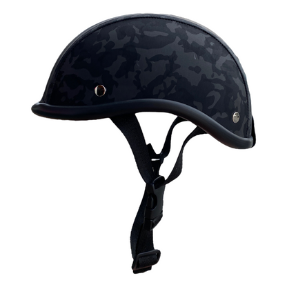 Casco chopper tipo cáscara de nuez