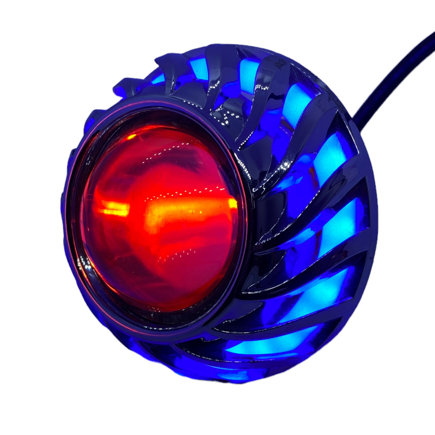 FARO AUXILIAR BELLALUX HYPER LEDS LUPA P/MOTOCICLETA C/OJO DE