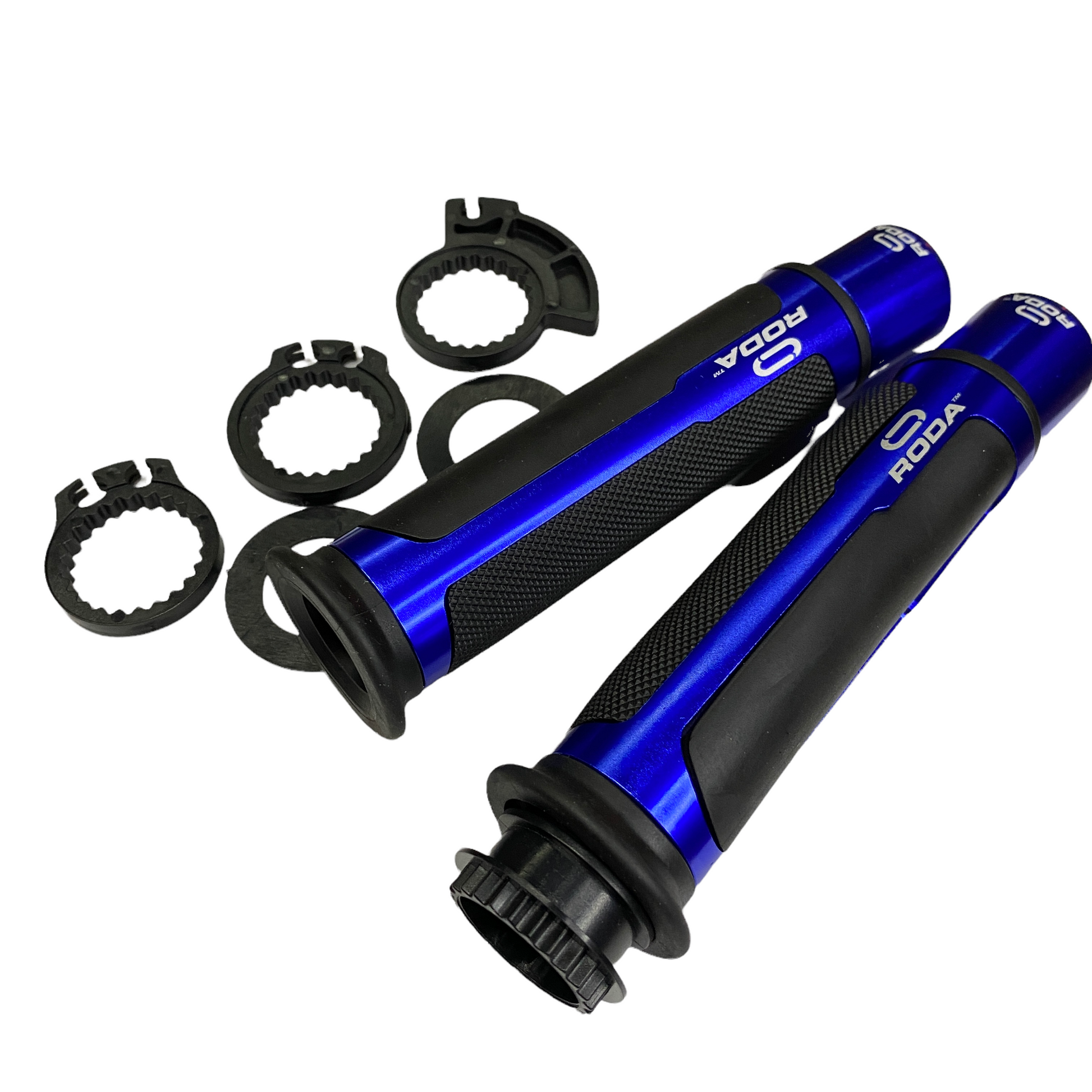 Puños 7/8 aluminio azul
