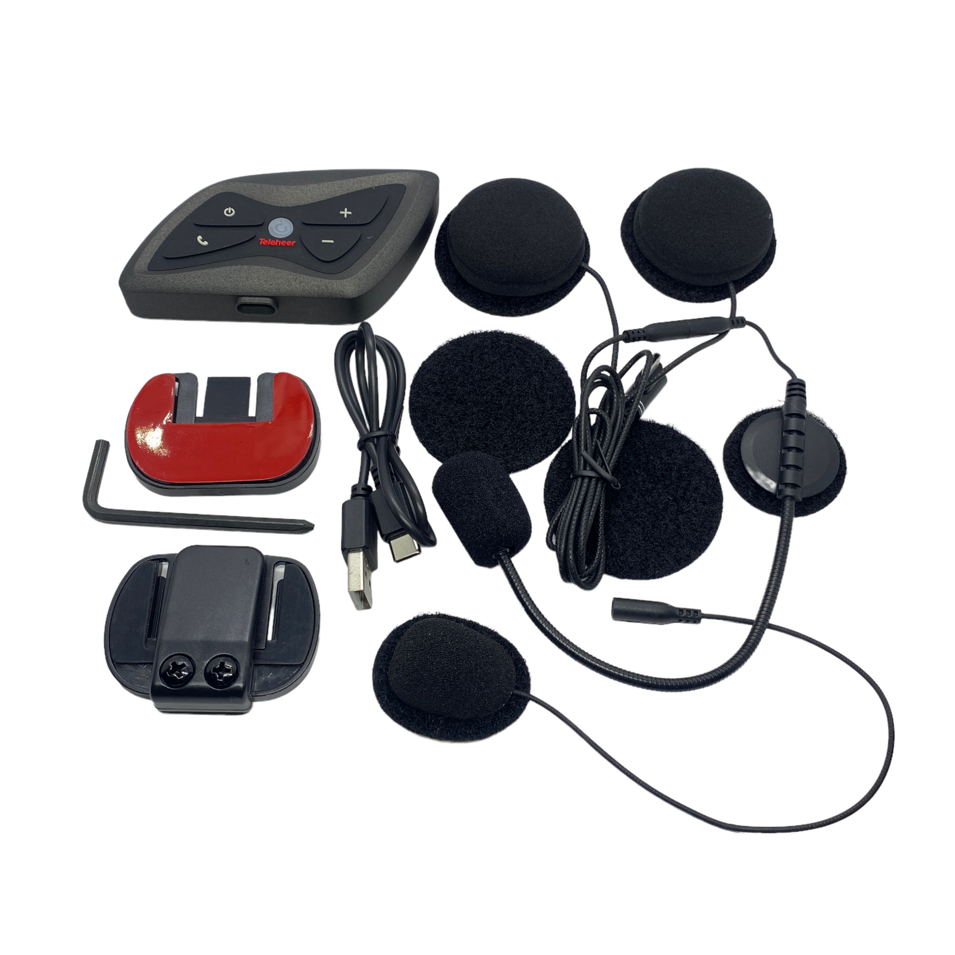 Intercomunicador Teleheer T6 Plus con bluetooth para casco
