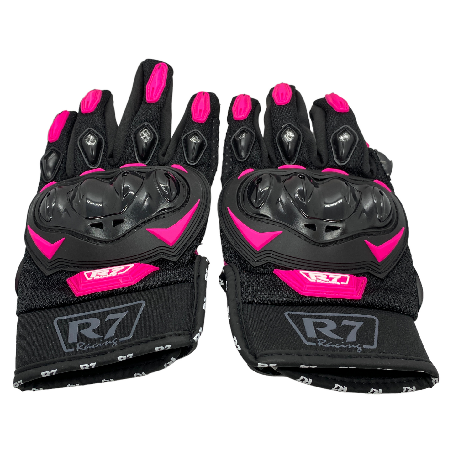 Guantes rosas R7 c/protección y limpiador de mica
