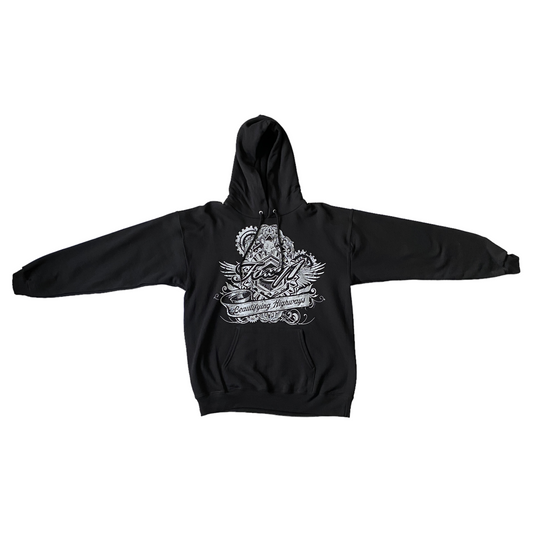 Sudadera negra hoodie Foxy