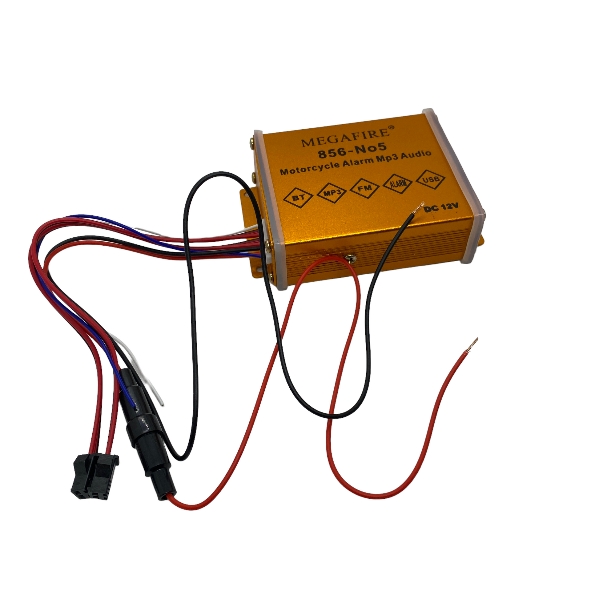 Kit de bocinas Bluetooth para moto con alarma 25w