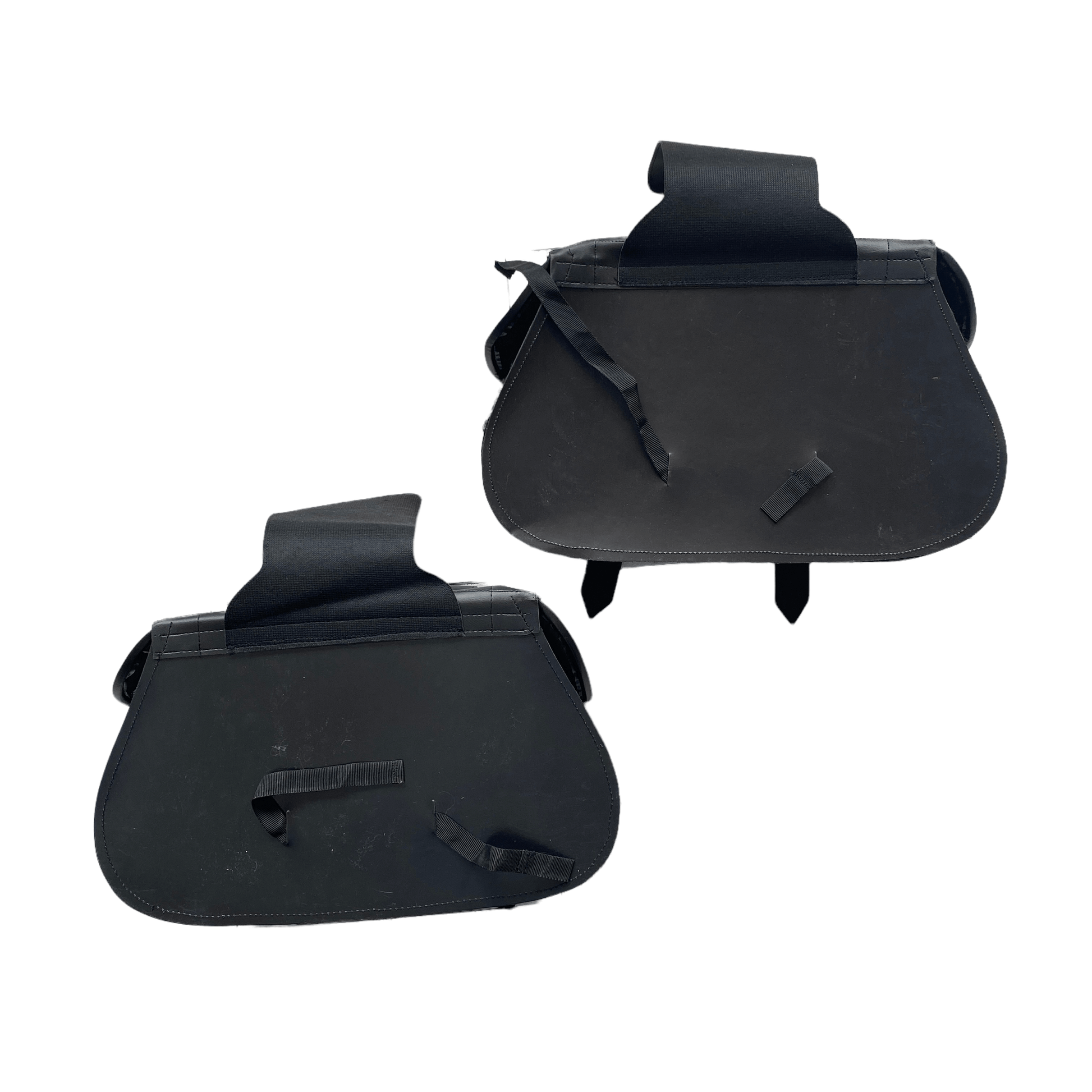 Alforjas de vinipiel para moto con estoperoles
