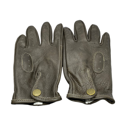 Guantes vintage de piel Black Coffee