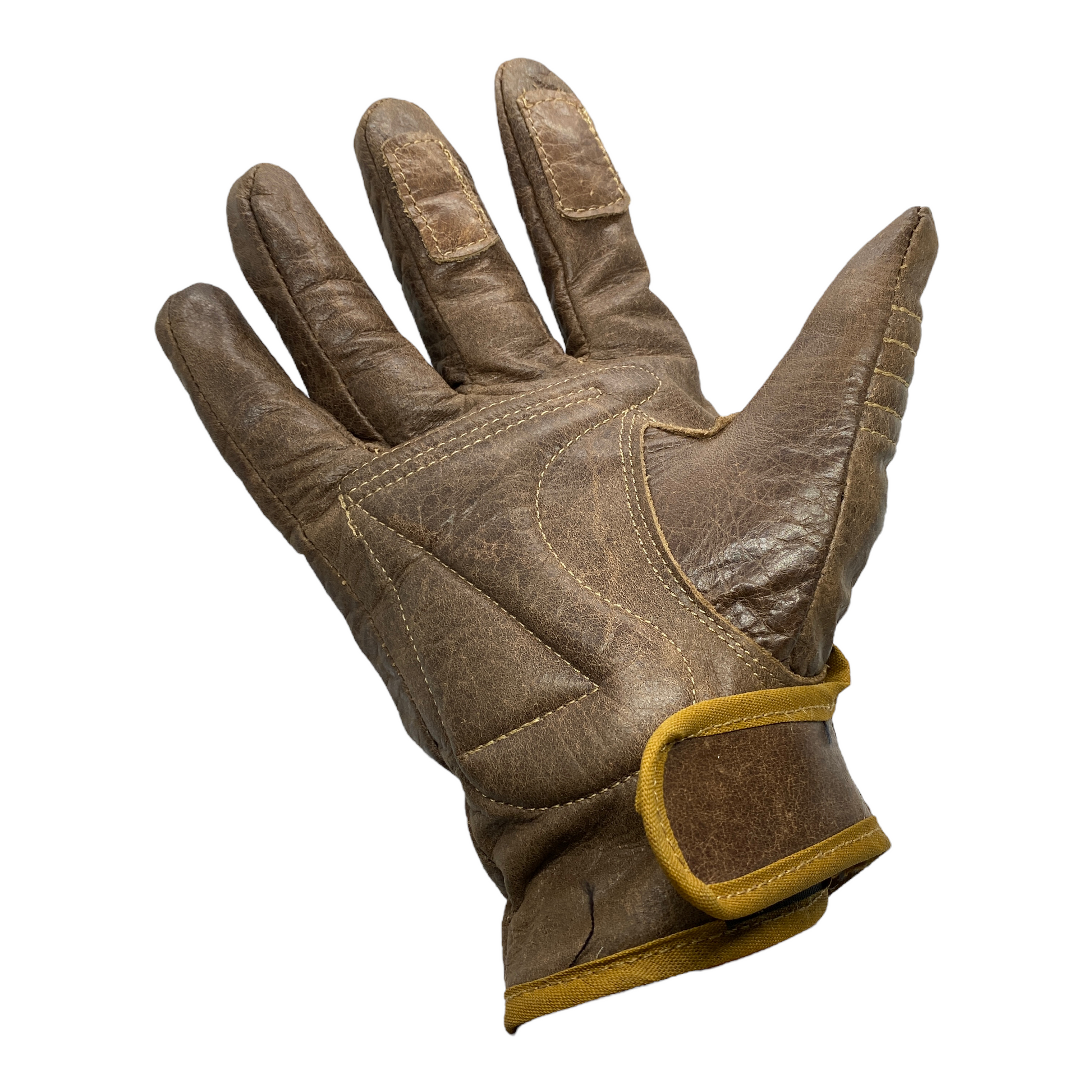 Guantes Rino de piel café c/protecciónes