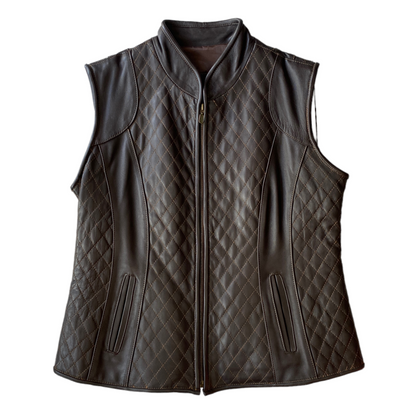 Chaleco de piel dama corset