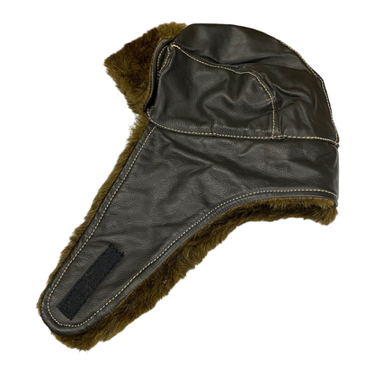 Gorro de piel tipo aviador para invierno