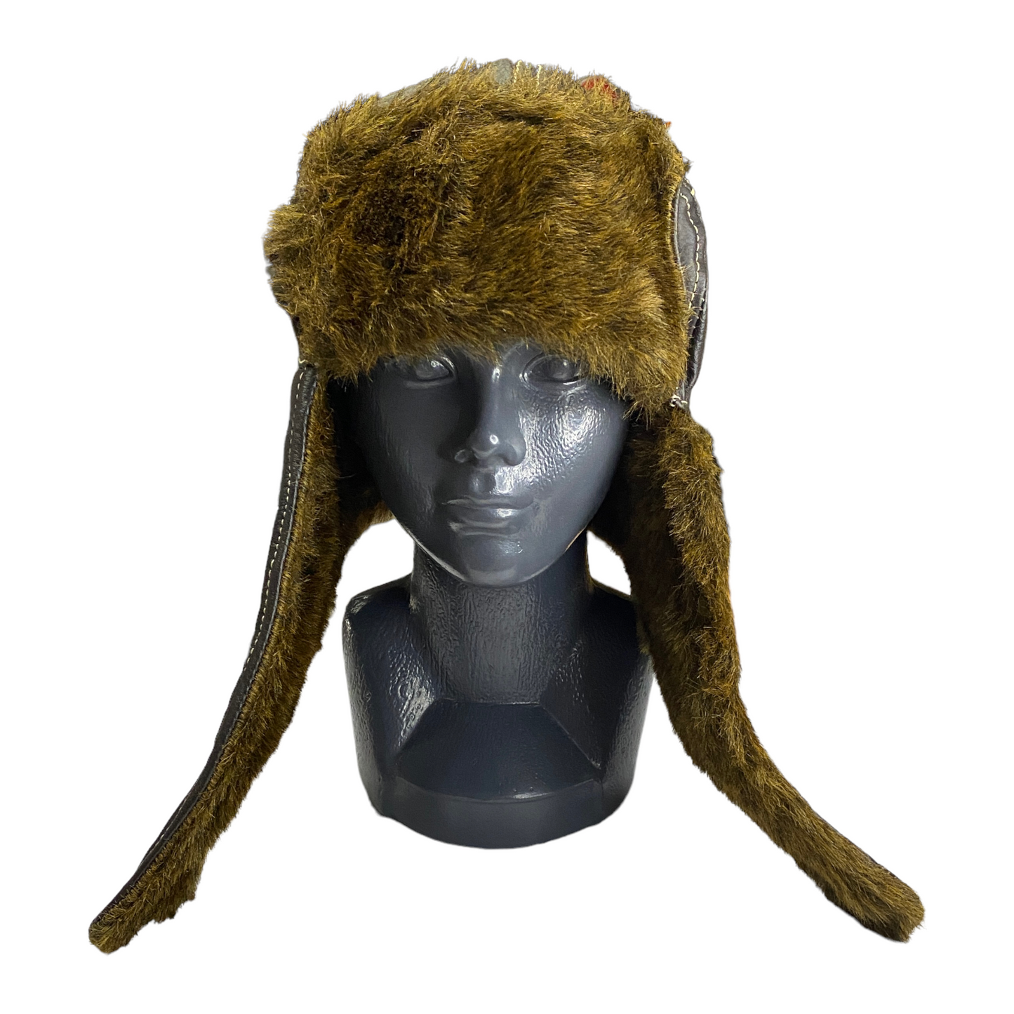 Gorro de piel tipo aviador para invierno