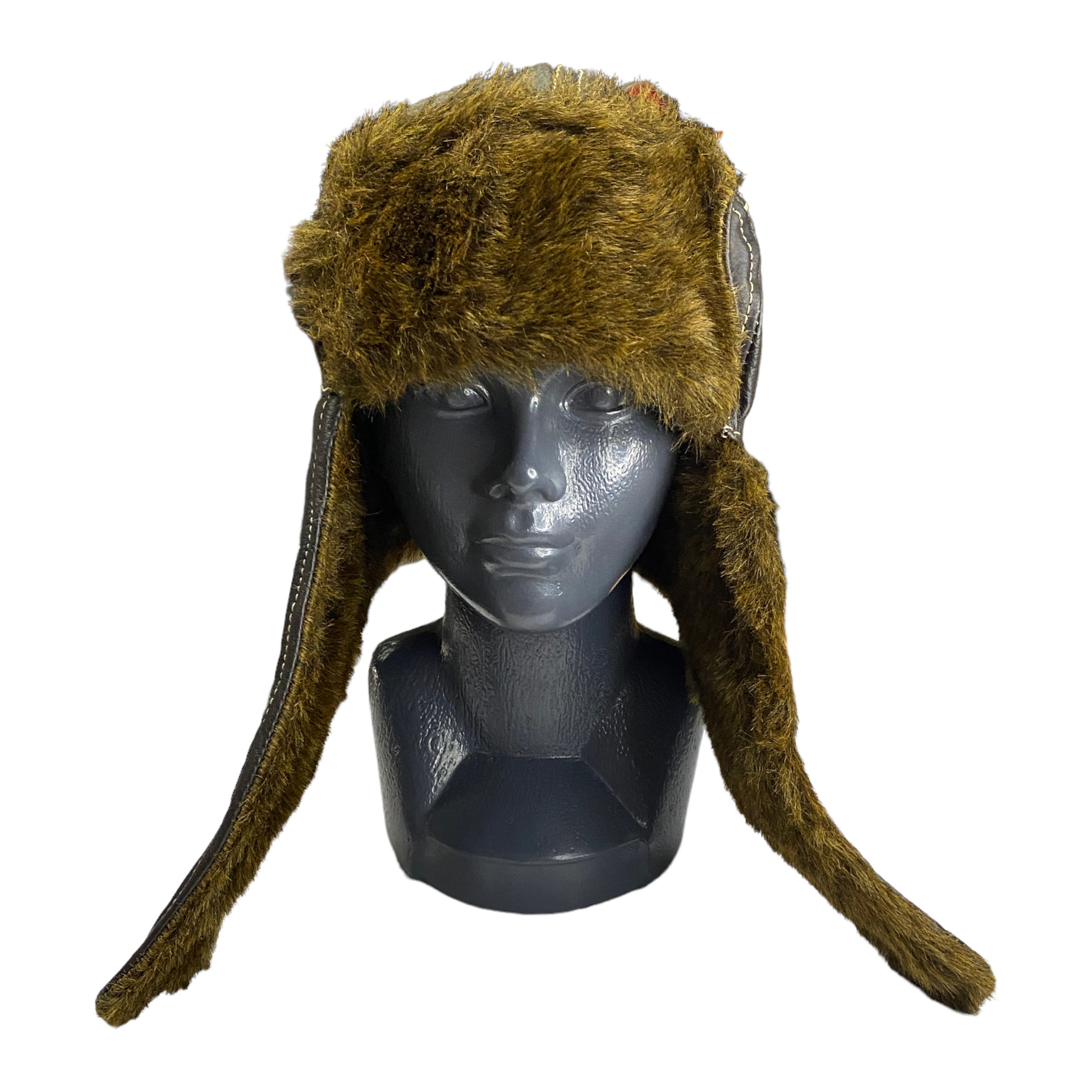 Gorro de piel tipo aviador para invierno