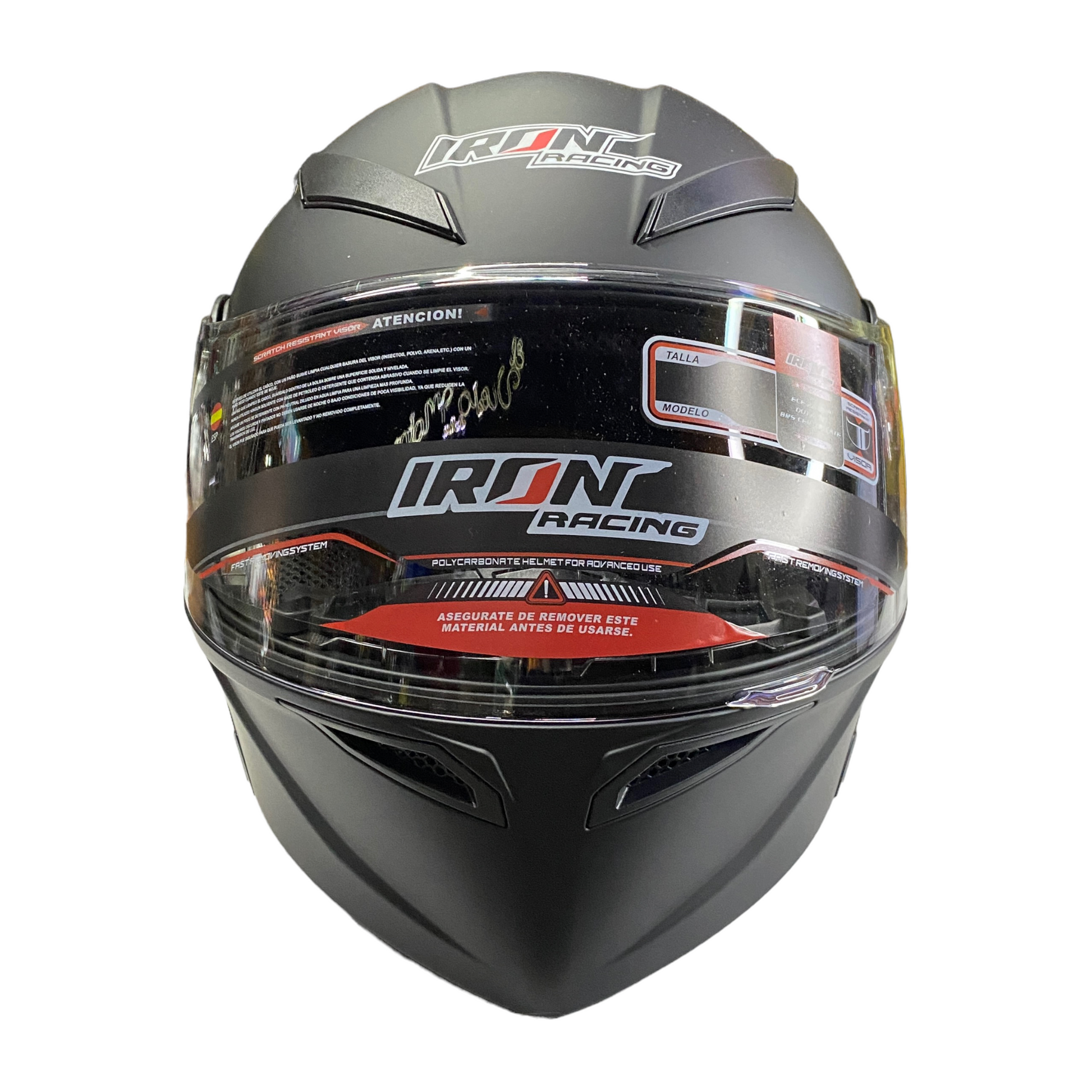Casco abatible Iron Racing IR 121 Dark Phoenix negro