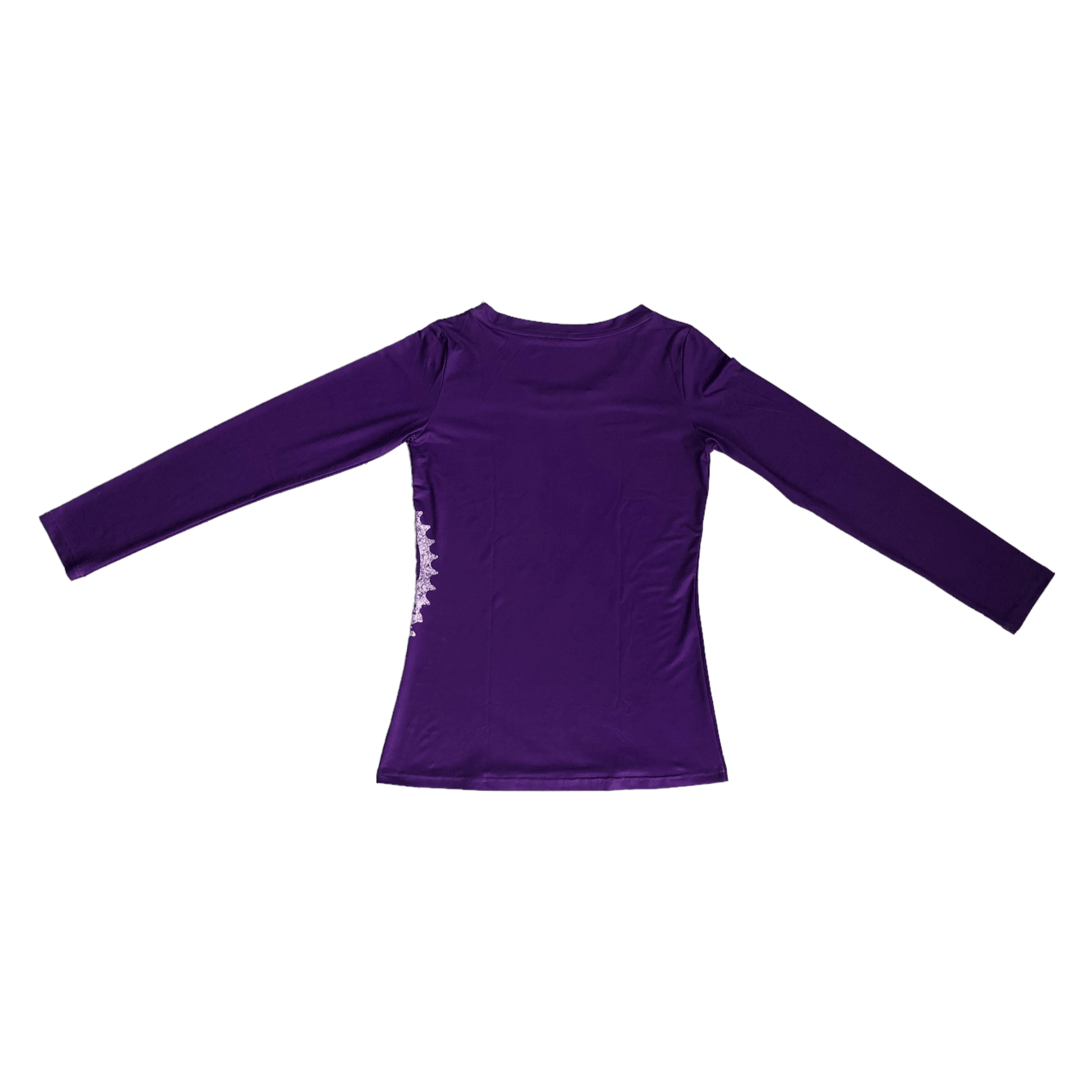 Blusa morada manga larga deals
