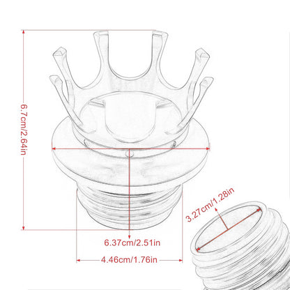 Tapón corona de tanque de gasolina para H-D