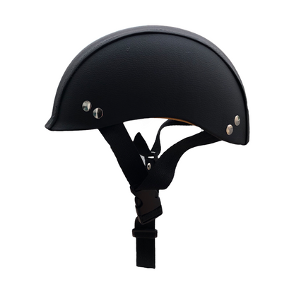 Casco chopper tipo cáscara de nuez